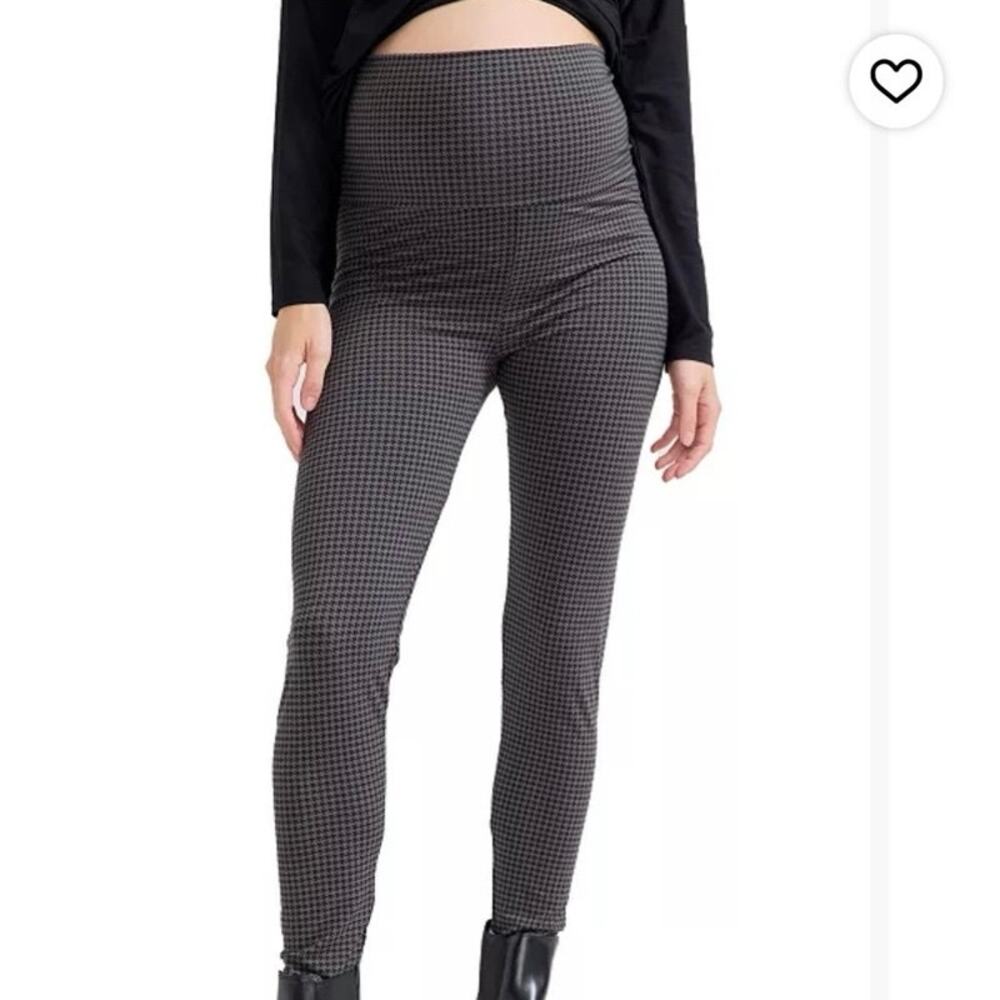 NWOT Hatch The Bodyflex Legging in Grey Houndstooth SZ S